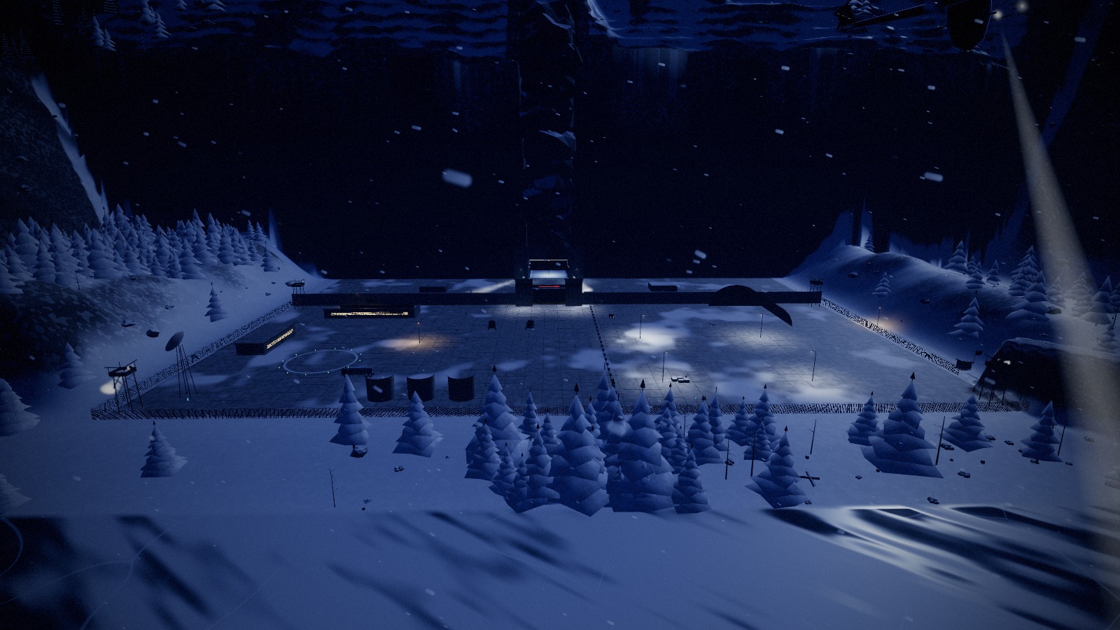 The Weapon X compound beneath the mountains